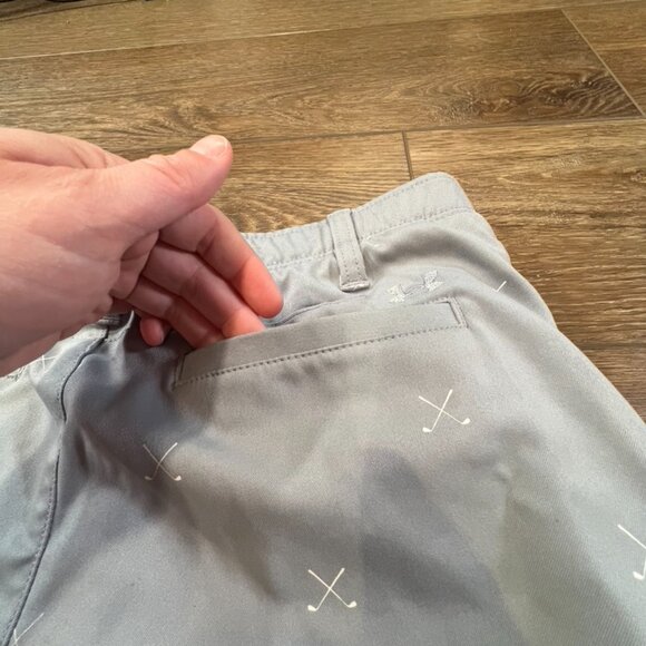 Under Armour Boys Heat Gear Performance Shorts, Golf Print, Gray, Sz 18, Preppy - Picture 12 of 13